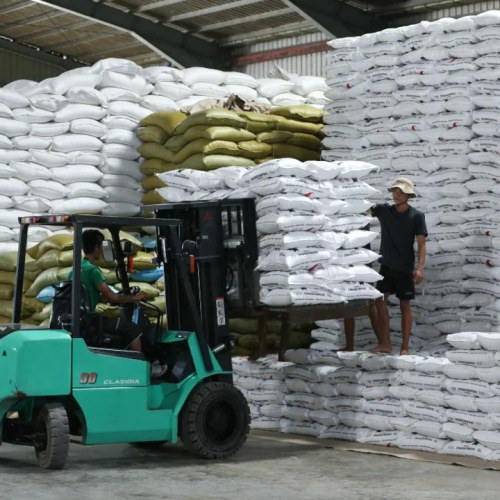 Agricultural commodities including rice and beans prepared for regional trade